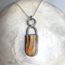 Montana Agate Sterling Silver Attune Necklace