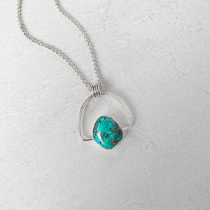 Campitos Turquoise Nugget Sterling Silver Necklace no. 1