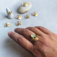 Opal Iris Ring in 14K Gold Vermeil