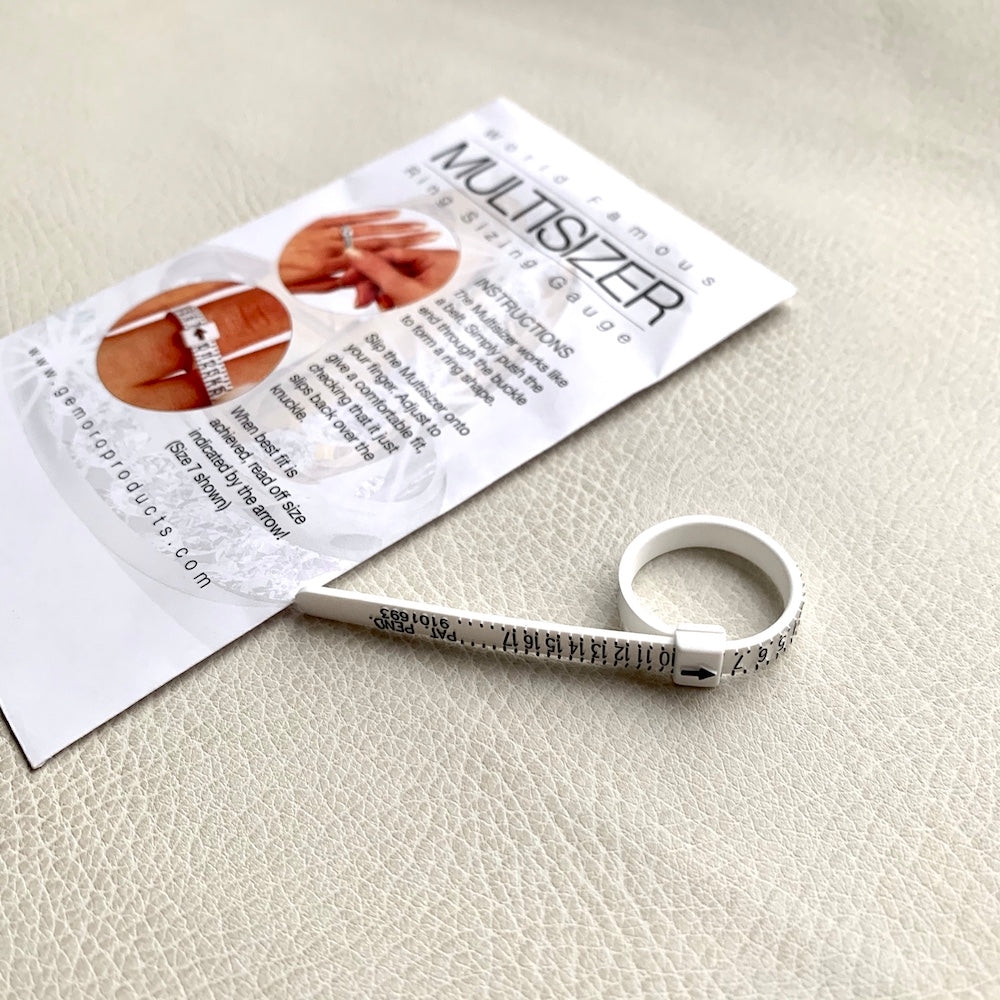 Comfort Fit Ring Sizing Finger Gauge Measure and Size Comfort-Fit