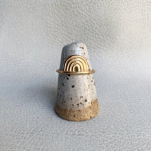 Monobow Ring in 14k Gold Vermeil