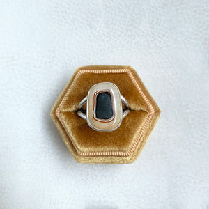 Salina Wonderstone Chunky Rectangle Sterling Silver Ring, Size 8.5